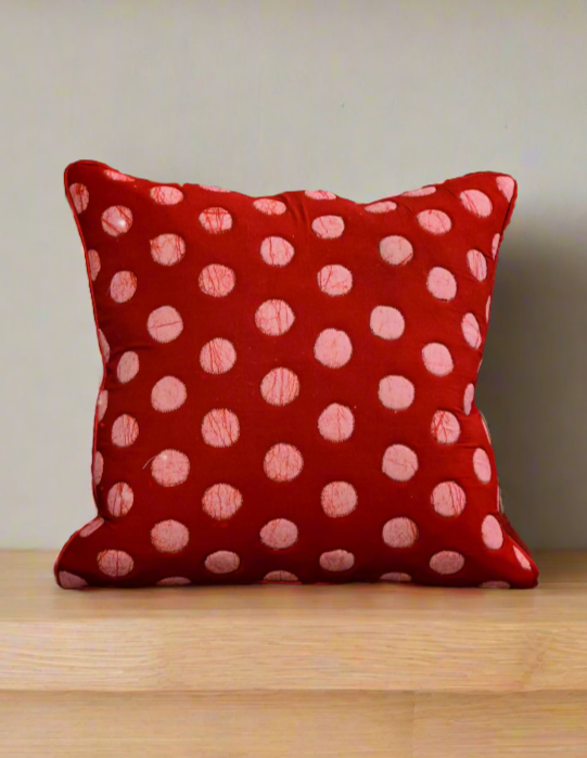 Batik Polka - Handcrafted Cushion Cover