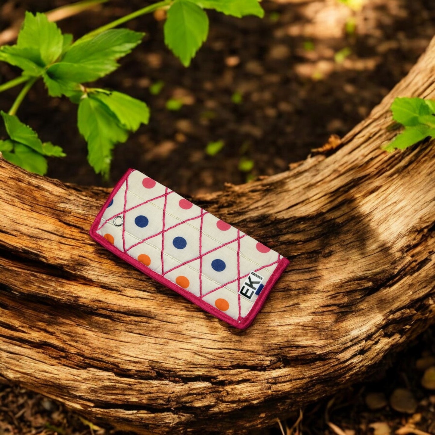 Polka Dot Eyewear Case – Hot Pink