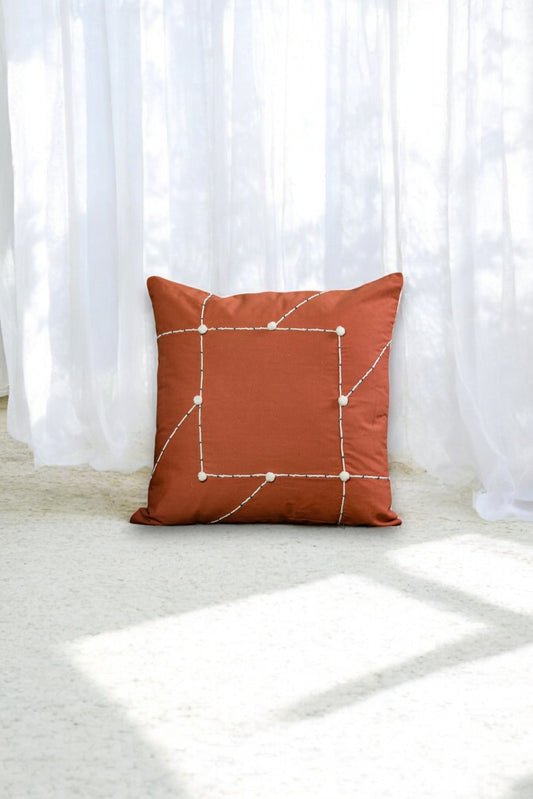 Pompom Love 2 - Handcrafted Cushion Cover
