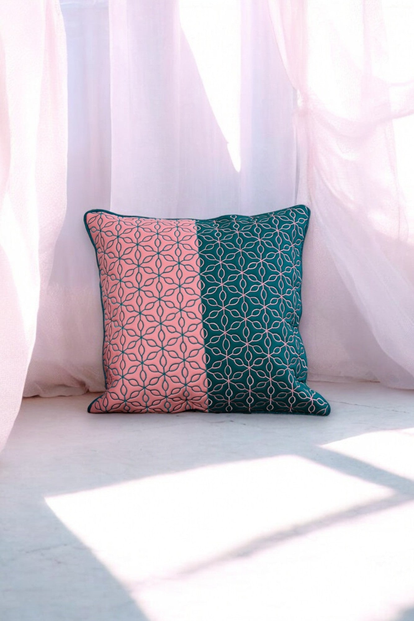 Half & Half - Quilted Cushion Cover