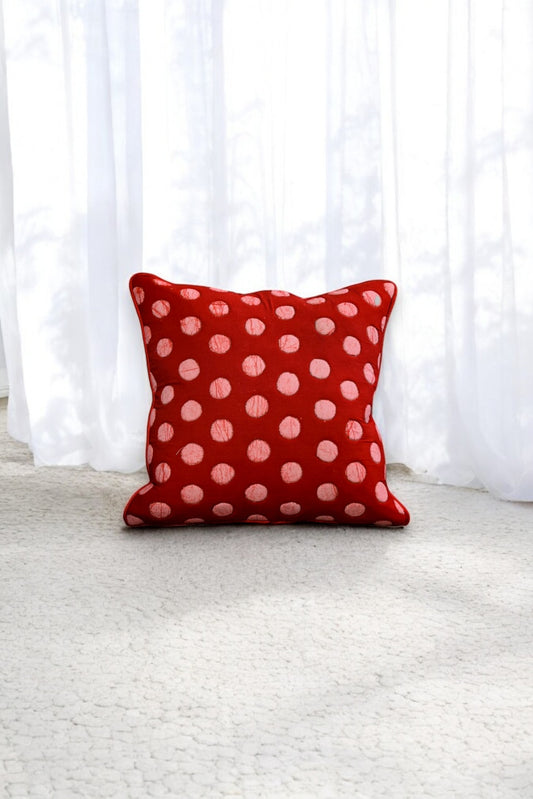 Batik Polka - Handcrafted Cushion Cover