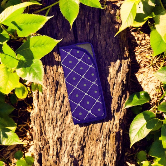 Royal Purple Polka Dot