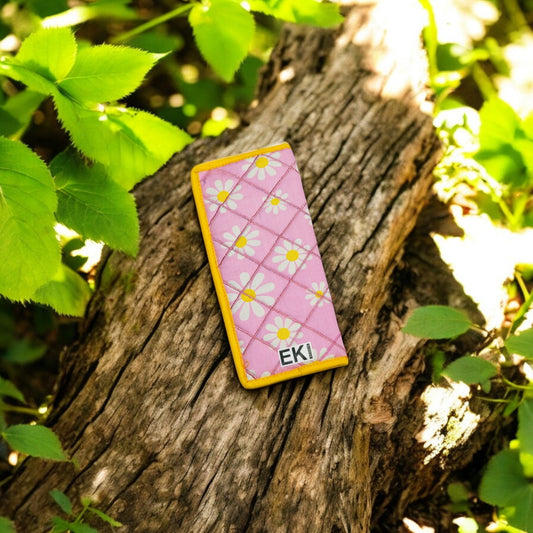 Pink Daisy Floral Eyewear Case